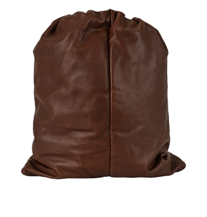 Puffy Backpack, £1,100, Handbags, Brown, Leather, Front view